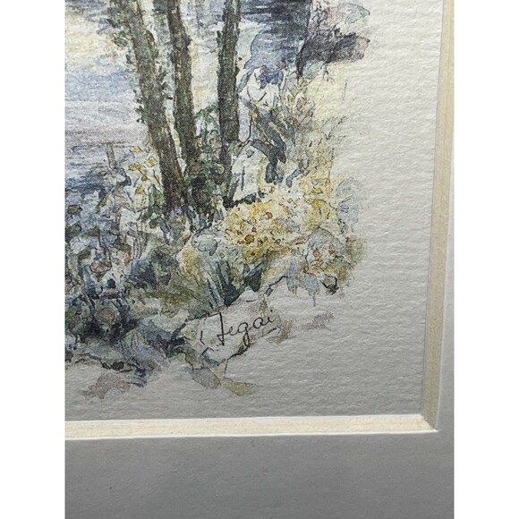 Jegai Chateau De Chenonceau print - River Lake Landscape Trees Chateau Castle - Picture 4 of 11